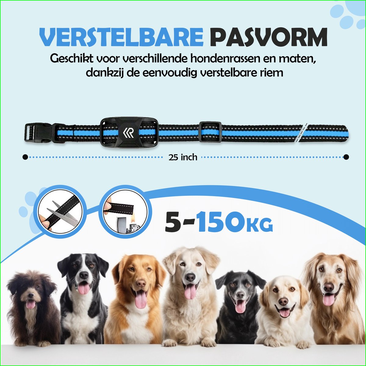 Robustrise X2 Pro Anti Blafband - Hondentrainer