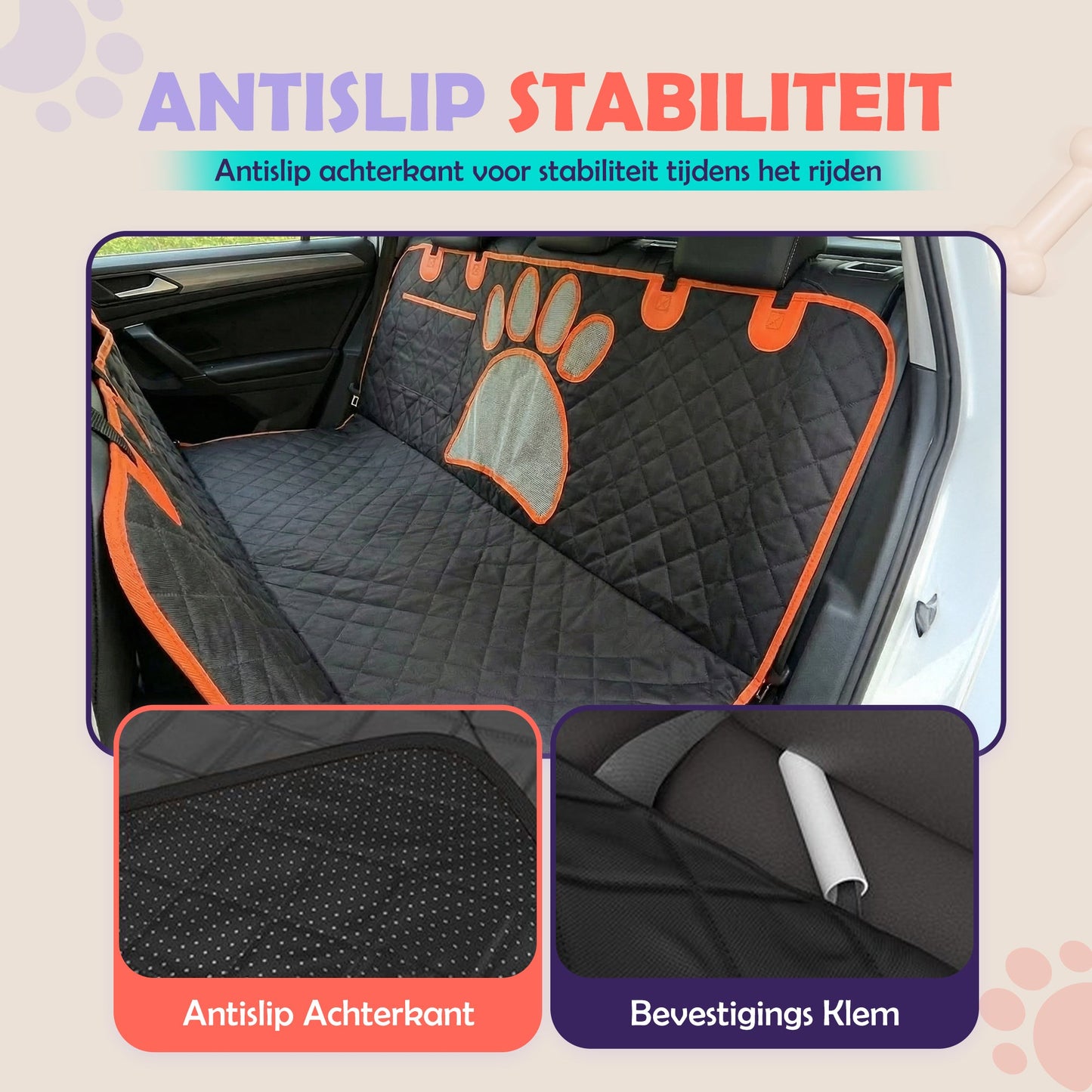 RobustRise Royal Hondenautodeken Achterbank - Robustrise.nl