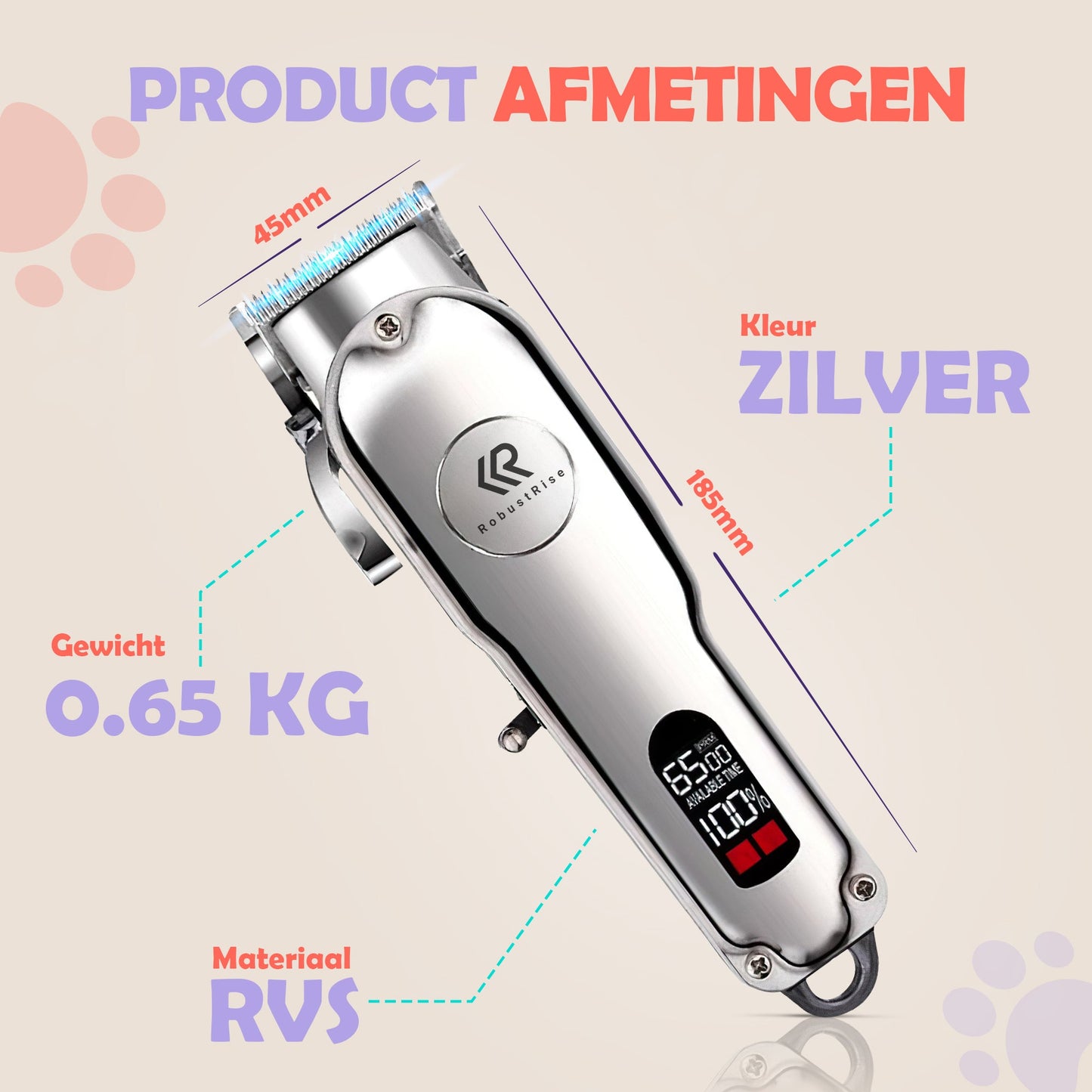 Robustrise RVS Hondentondeuse - Robustrise.nl