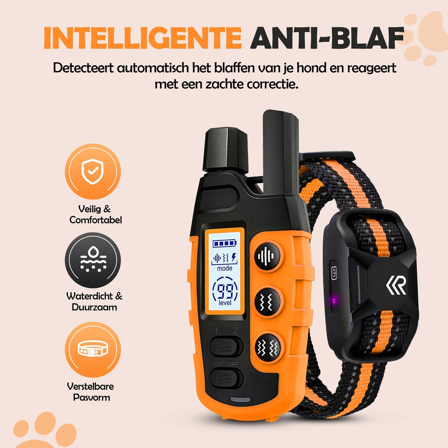 Robustrise X2 Pro anti blafband - Hondentrainer - Robustrise.nl
