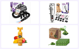 Complete Hondenverzorging Pakket: waterblazer, hondentondeuse, Ultimutt Clean shampoo en hondenpoepzakjes