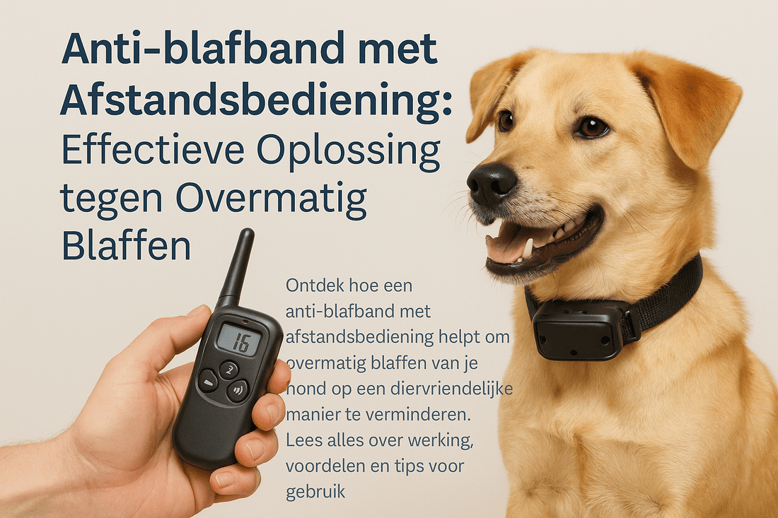 Anti-blafband met Afstandsbediening: Effectieve Oplossing tegen Overmatig Blaffen - Robustrise.nl