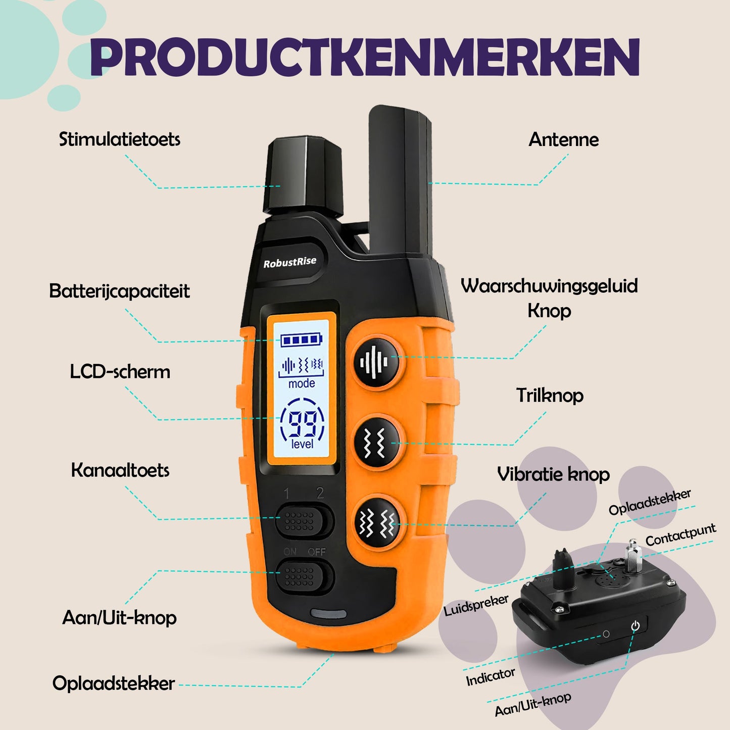 2e kans - Robustrise X2 Pro Anti Blafband - Hondentrainer - Robustrise.nl