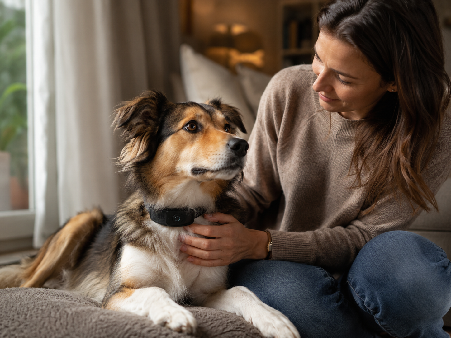Vergelijking van meerdere anti blafbanden zonder schok bij een hond