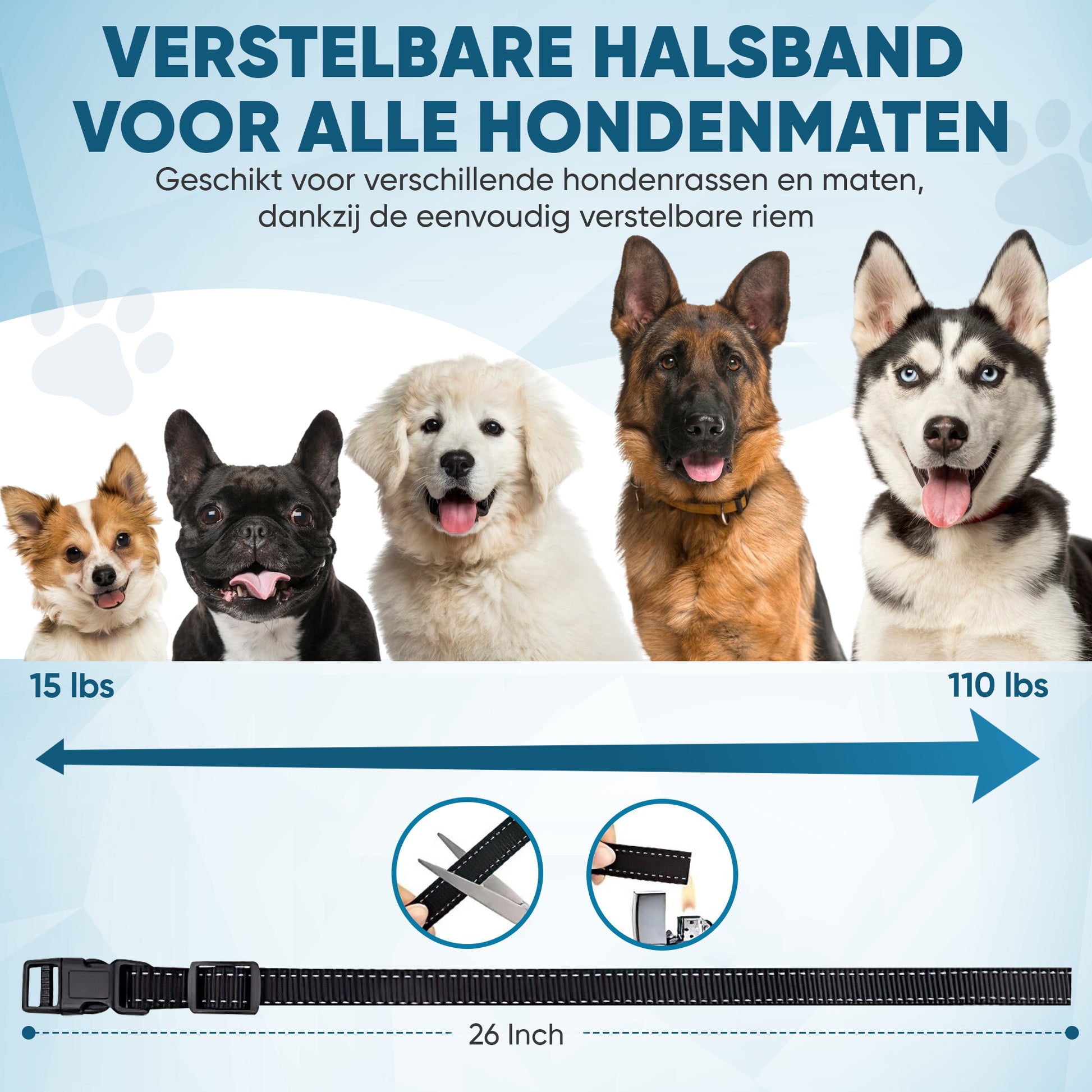 Robustrise X3 Pro anti blafband - Hondentrainer - EV Goods