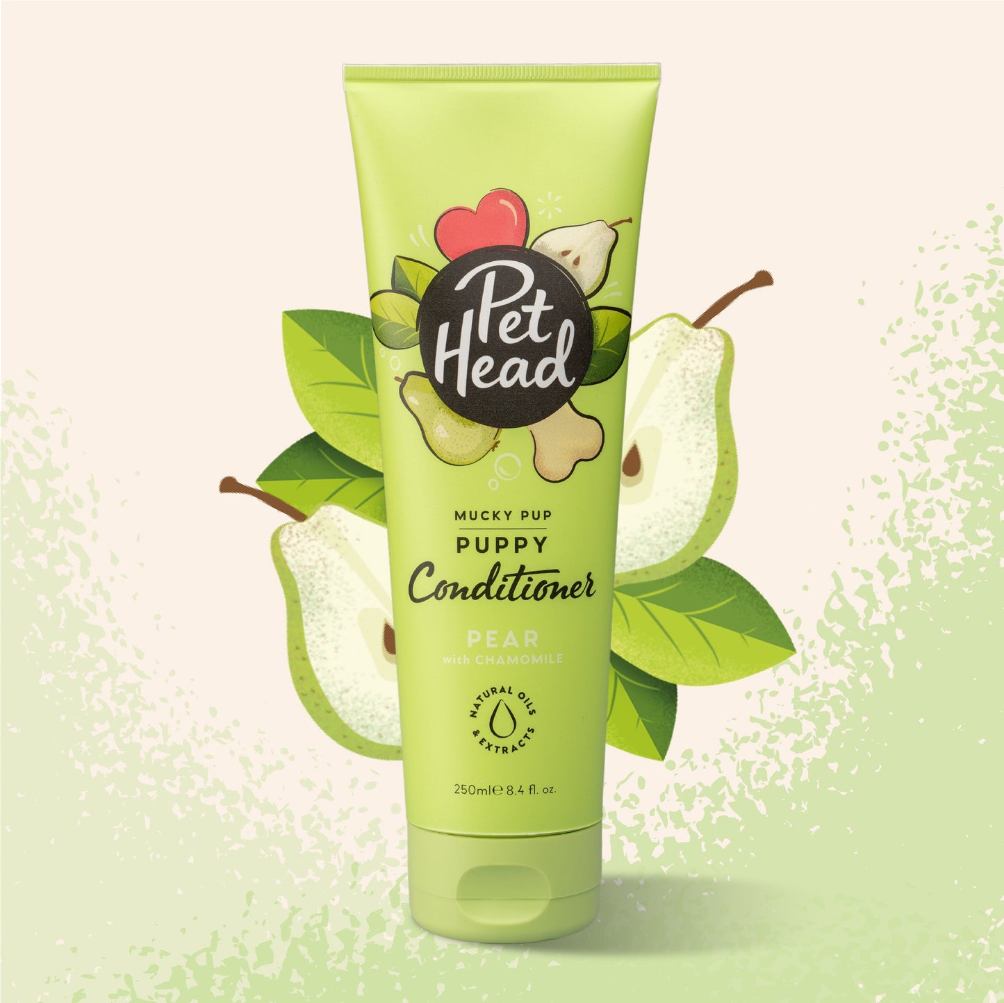 Pet Head Mucky Pup Puppy Conditioner 250ml met peer en natuurlijke olie-extracten