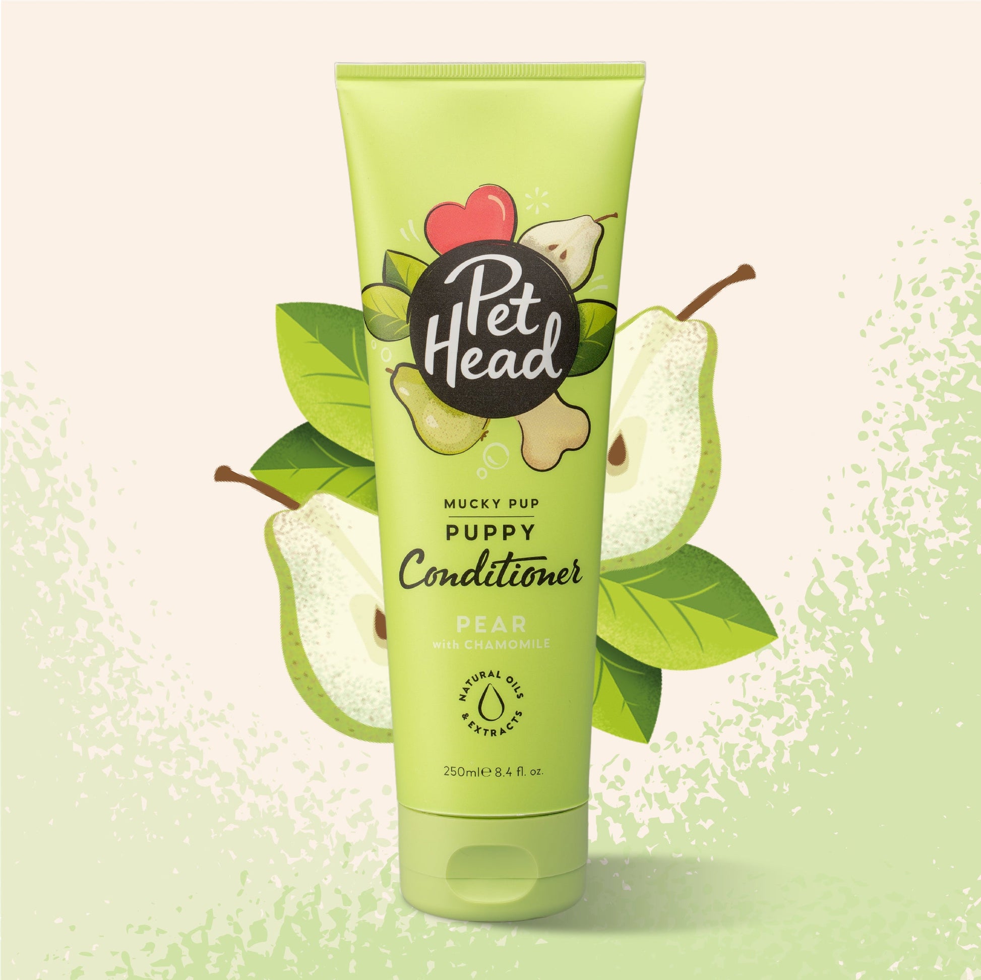 Pet Head Mucky Pup Puppy Conditioner 250ml met peer en natuurlijke olie-extracten