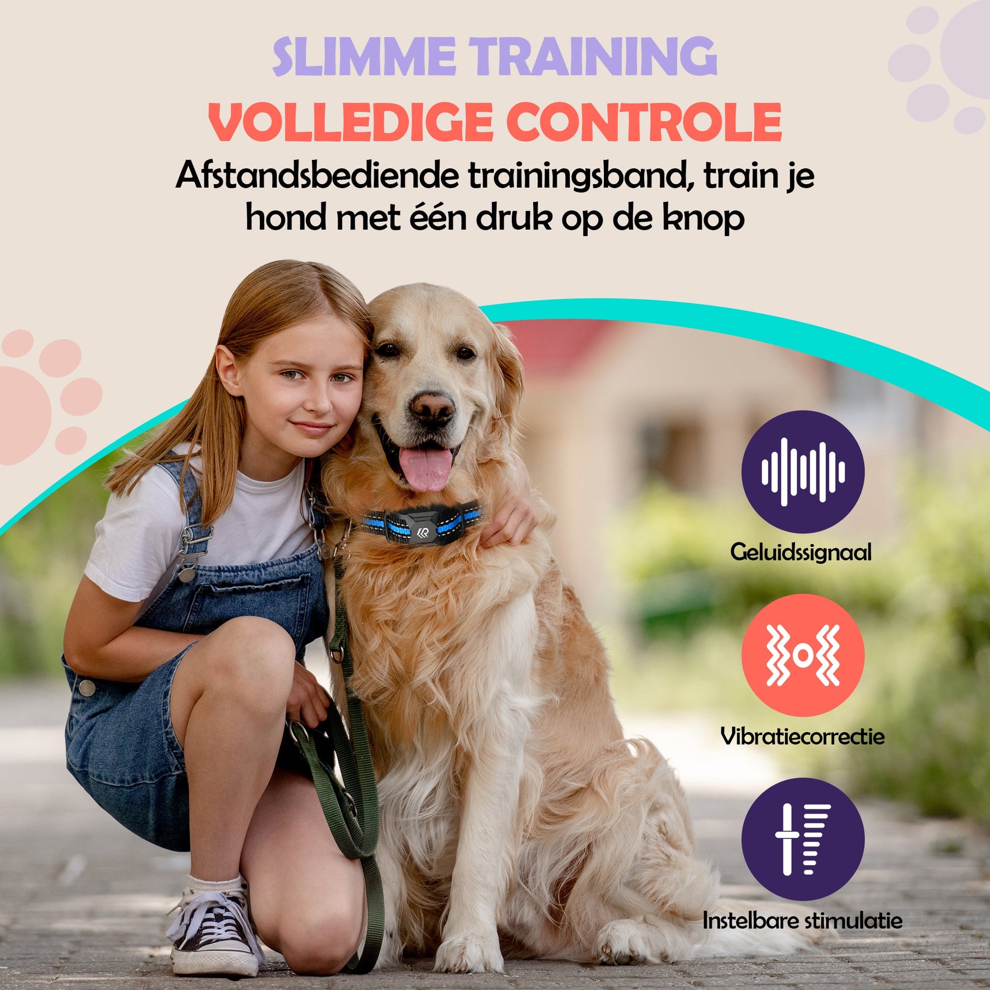 Anti Blafband Hond Zonder Schok - X2 Pro Blauw | Robustrise - Robustrise.nl