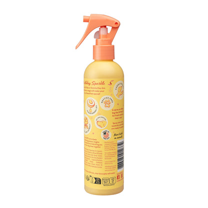 Achterkant van de Birthday Sparkle vachtspray met etiket