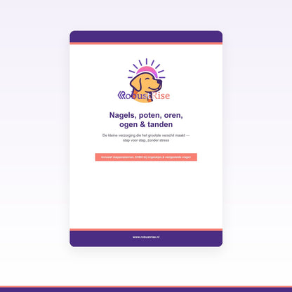 E-book: Nagels, poten, oren, ogen & tanden — De kleine verzorging (PDF) - Robustrise.nl
