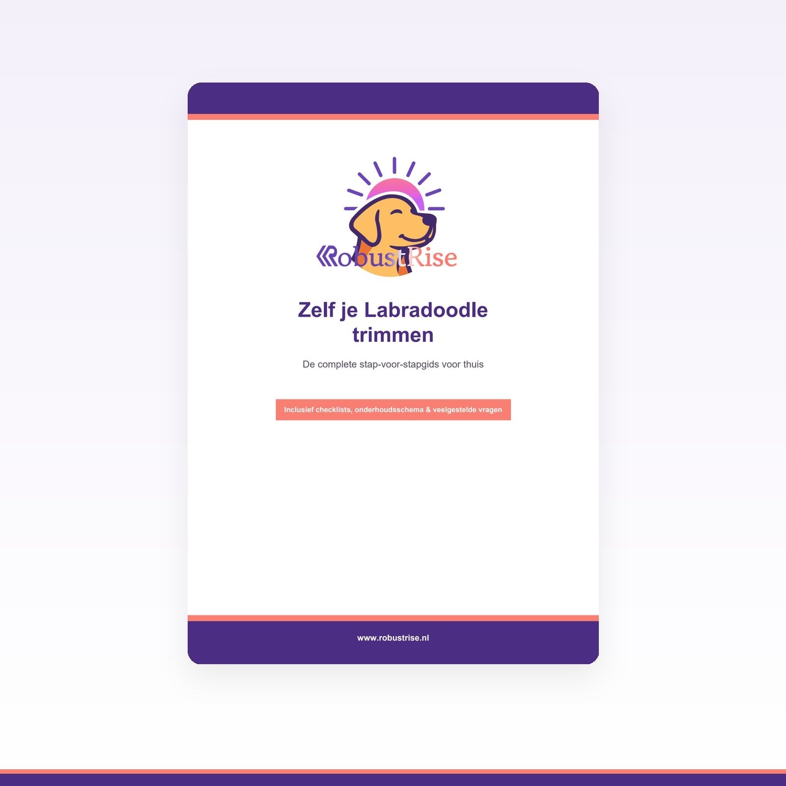 E-book: Zelf je Labradoodle trimmen — Complete stap-voor-stapgids (PDF) - Robustrise.nl