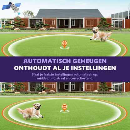 Automatisch geheugen onthoudt middelpunt, straal en correctiestand