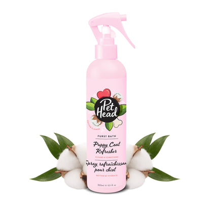 Pet Head Furst Bath Puppy vachtverfrisser 300 ml, roze sprayflacon