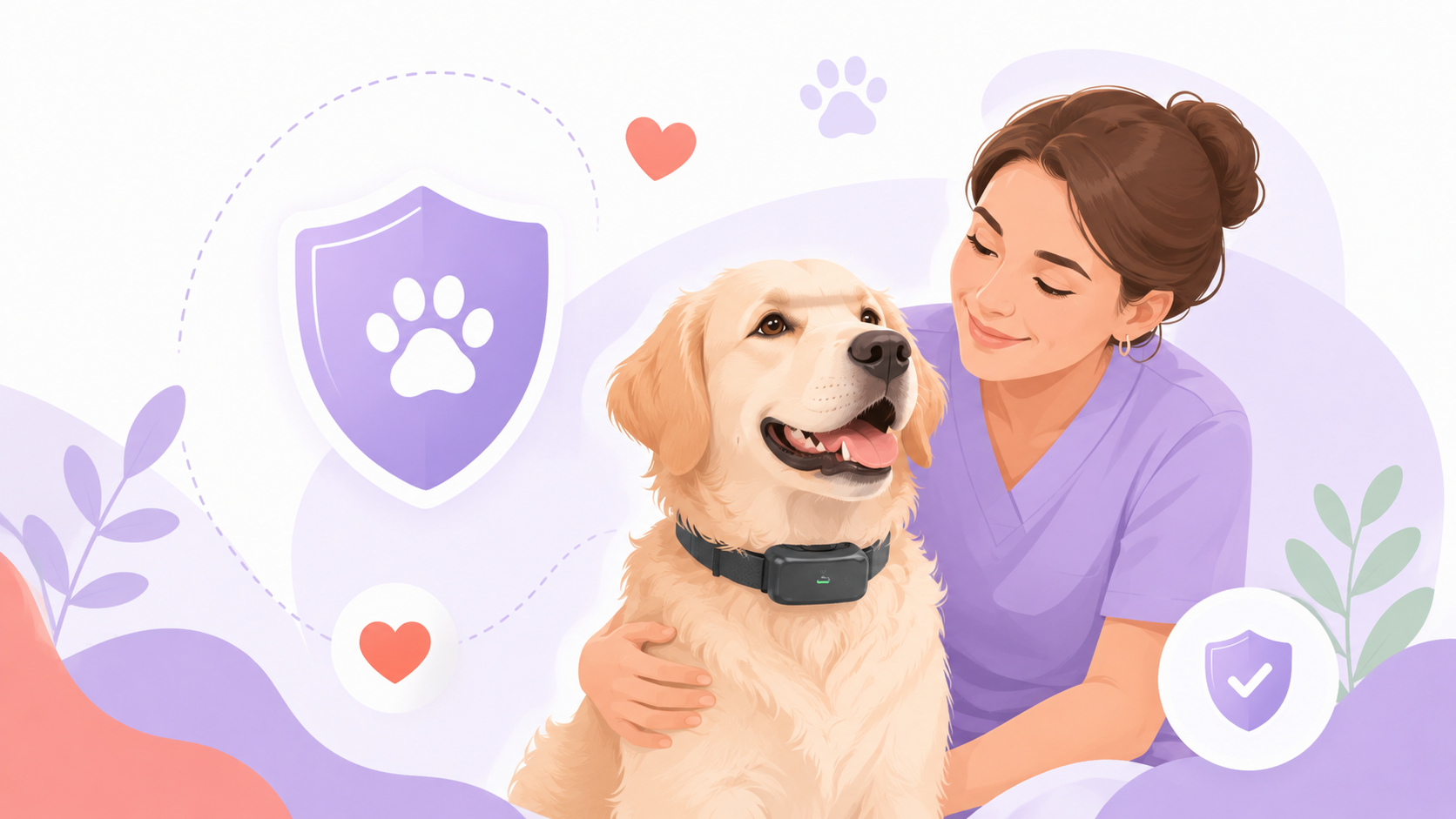 Hond met baasje bij veilige anti blafband keuze