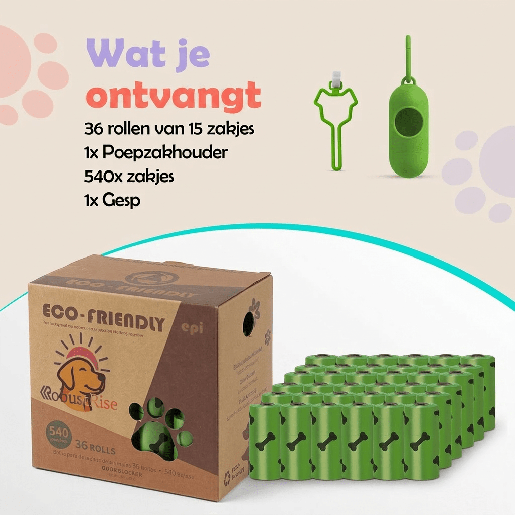 Hondenpoepzakjes – 540 Stuks | Robustrise - Robustrise.nl