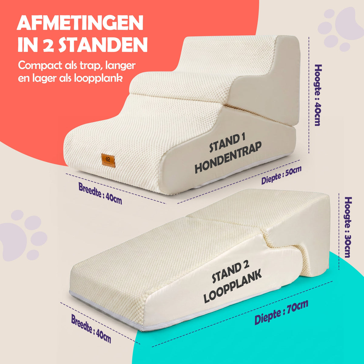 Robustrise antislip hondentrap voor de bank