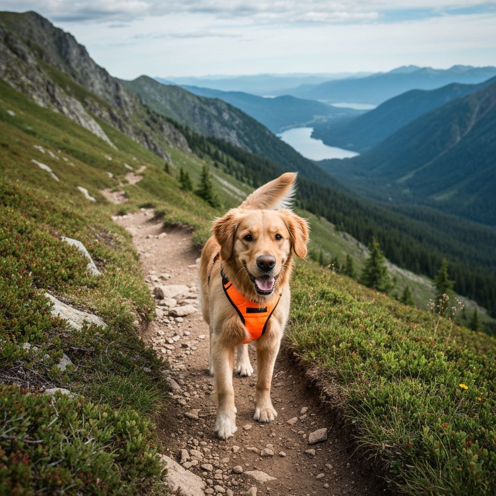 Mountain hikes with the dog