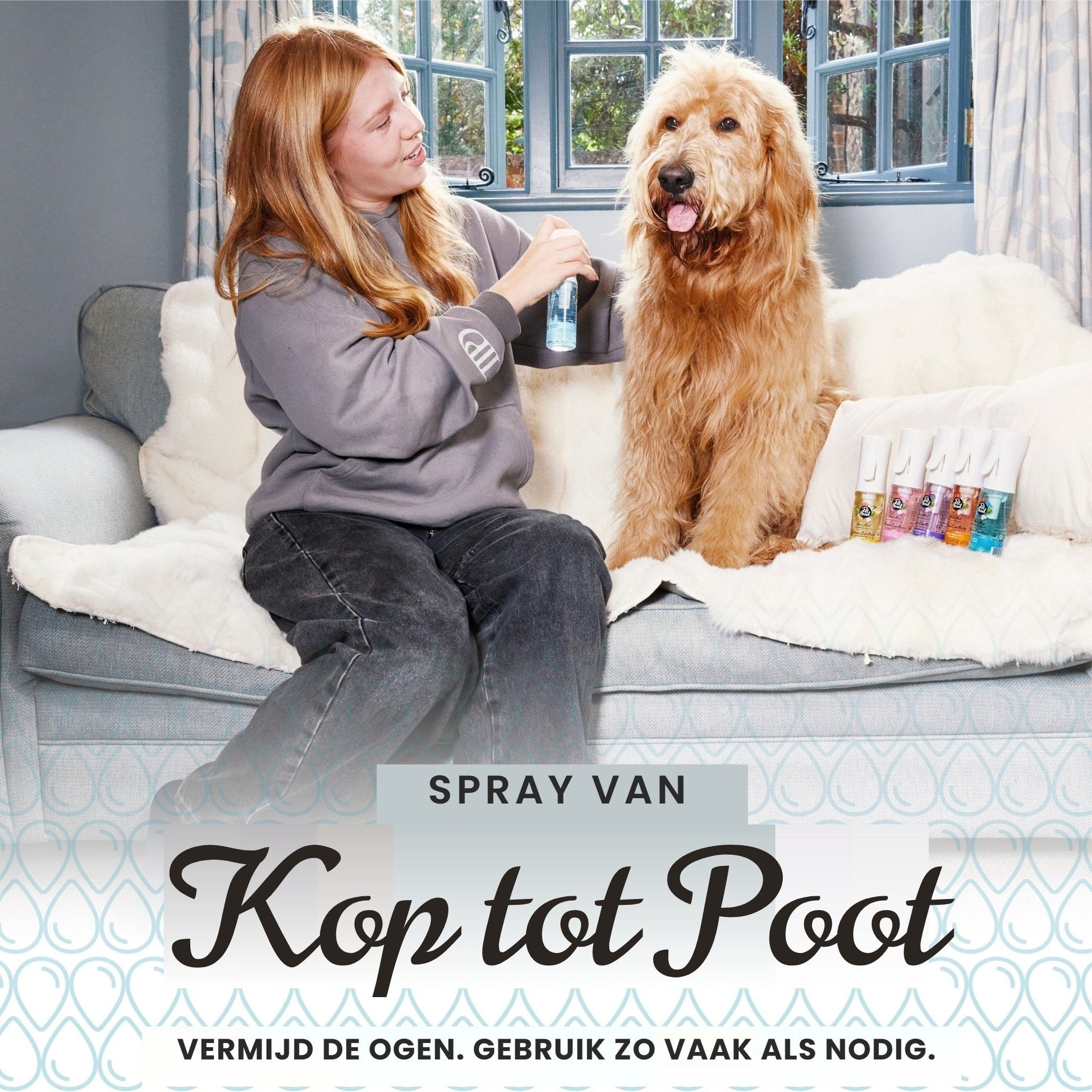 Pet Head Hair Mist Aqua Tonic Geurmist 100ml - Robustrise.nl