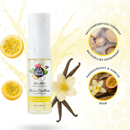 Pet Head Hair Mist Passion Fruit & Vanilla Geurmist 100ml - Robustrise.nl