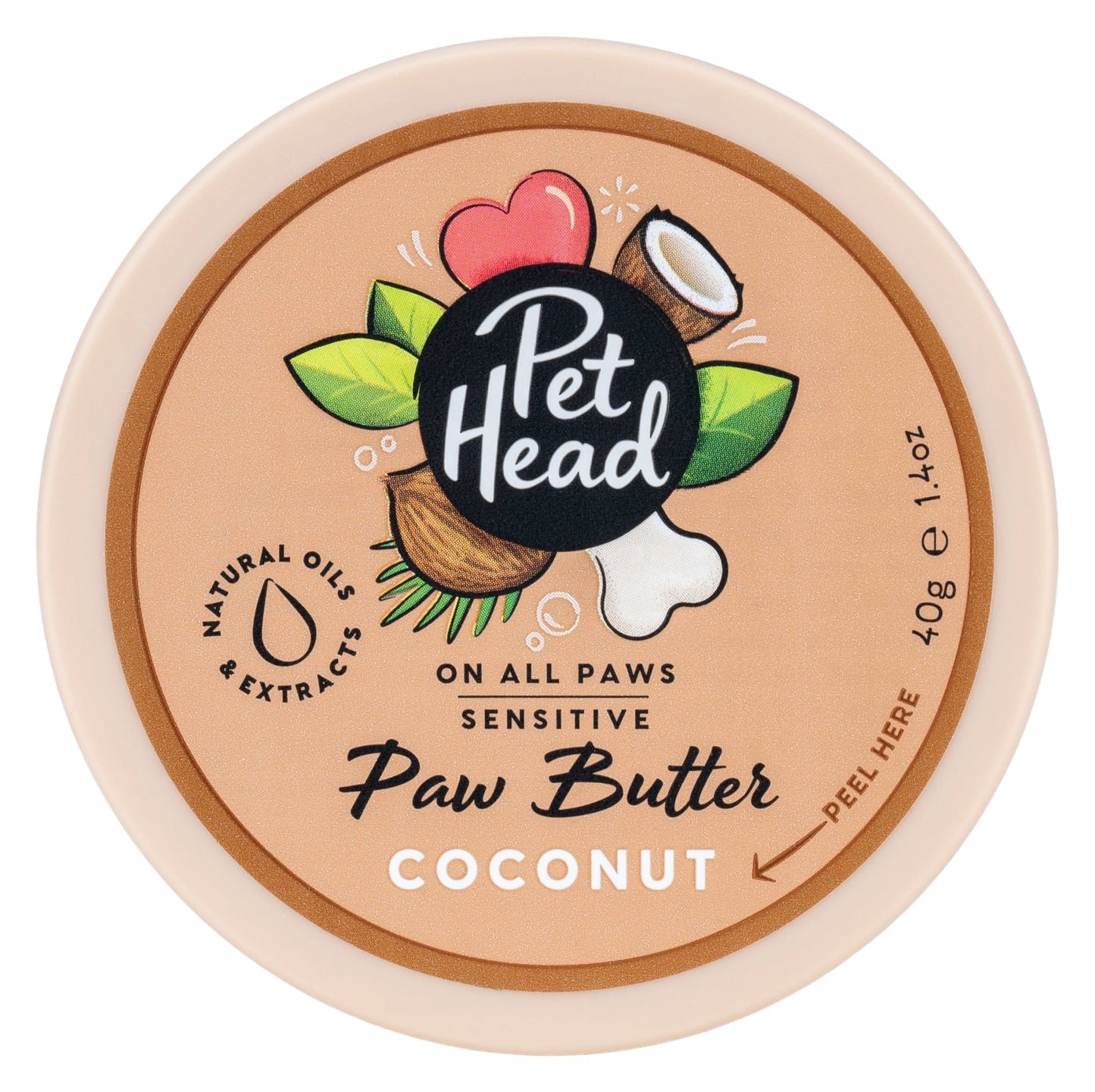 Pet Head Paw Butter Coconut Pootbalsem 40g - Robustrise.nl