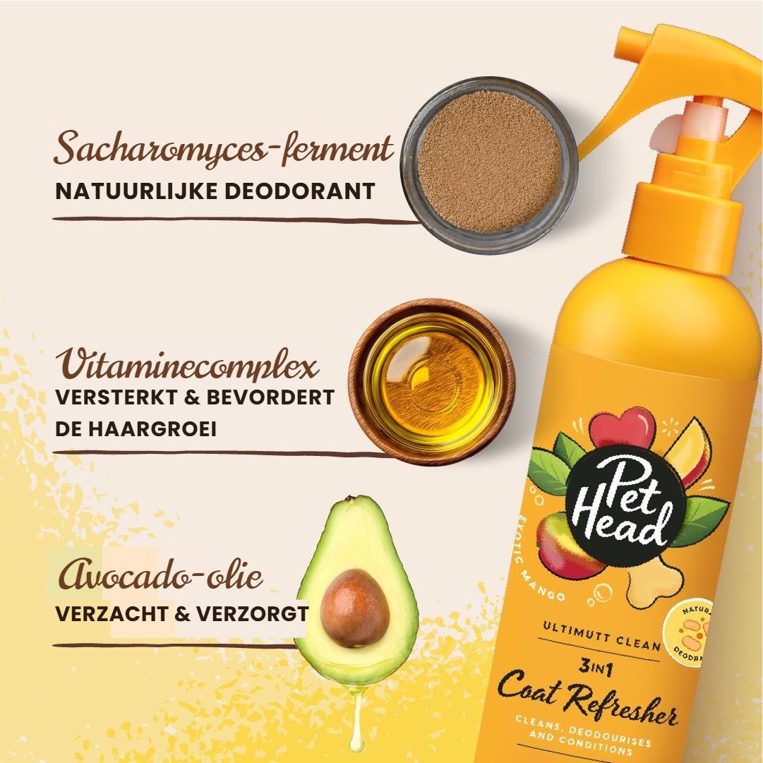 Pet Head Ultimutt Clean Vachtverfrisser 300ml - Robustrise.nl