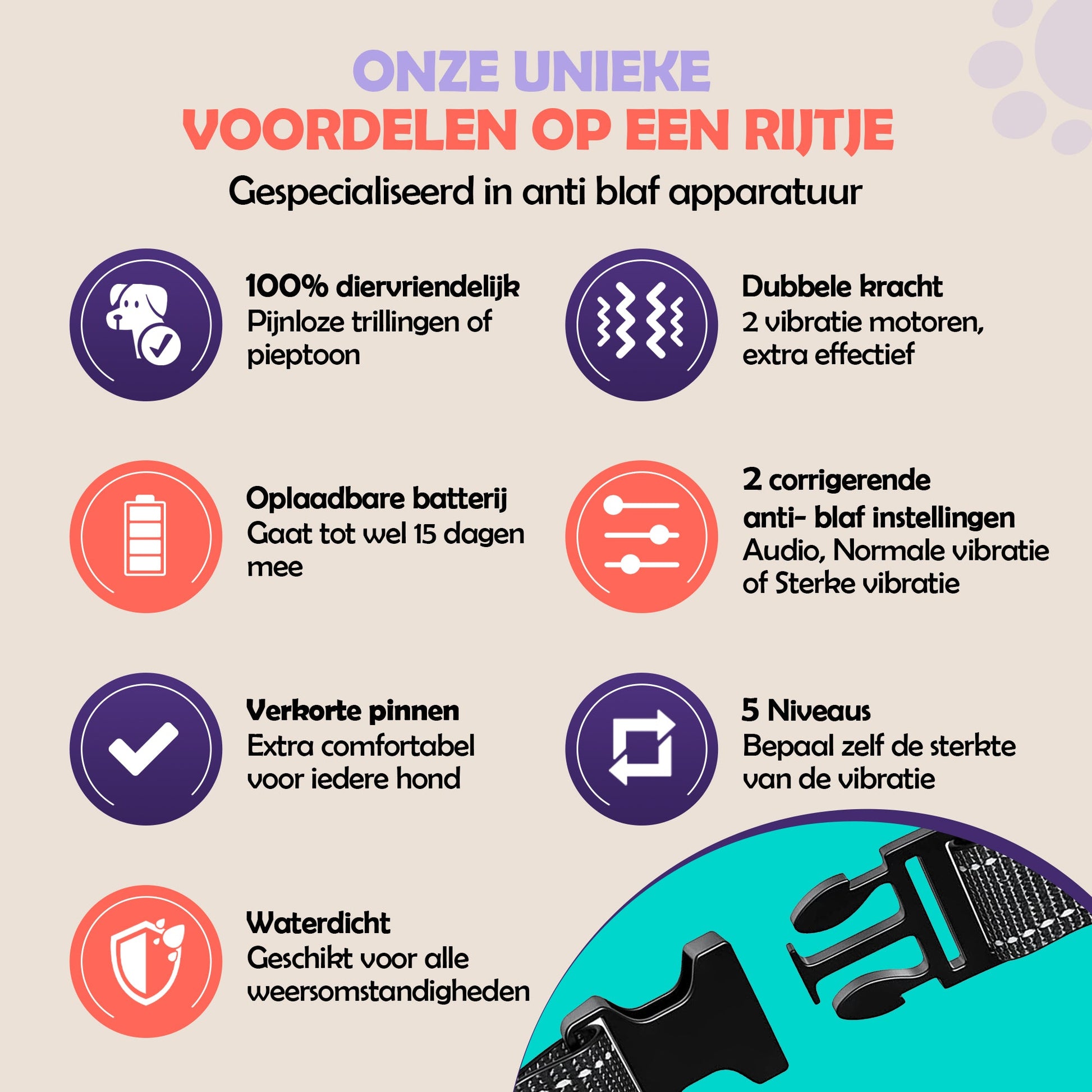 Robust Rise Anti Blafband - Trainingshalsband - Robustrise.nl