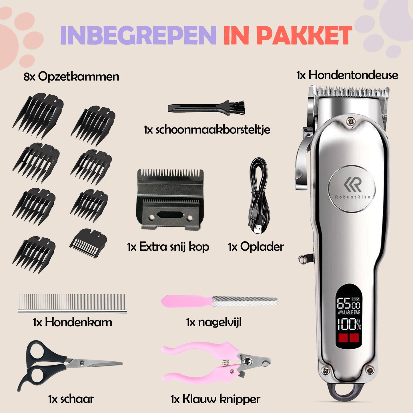 Robustrise RVS Hondentondeuse - Robustrise.nl