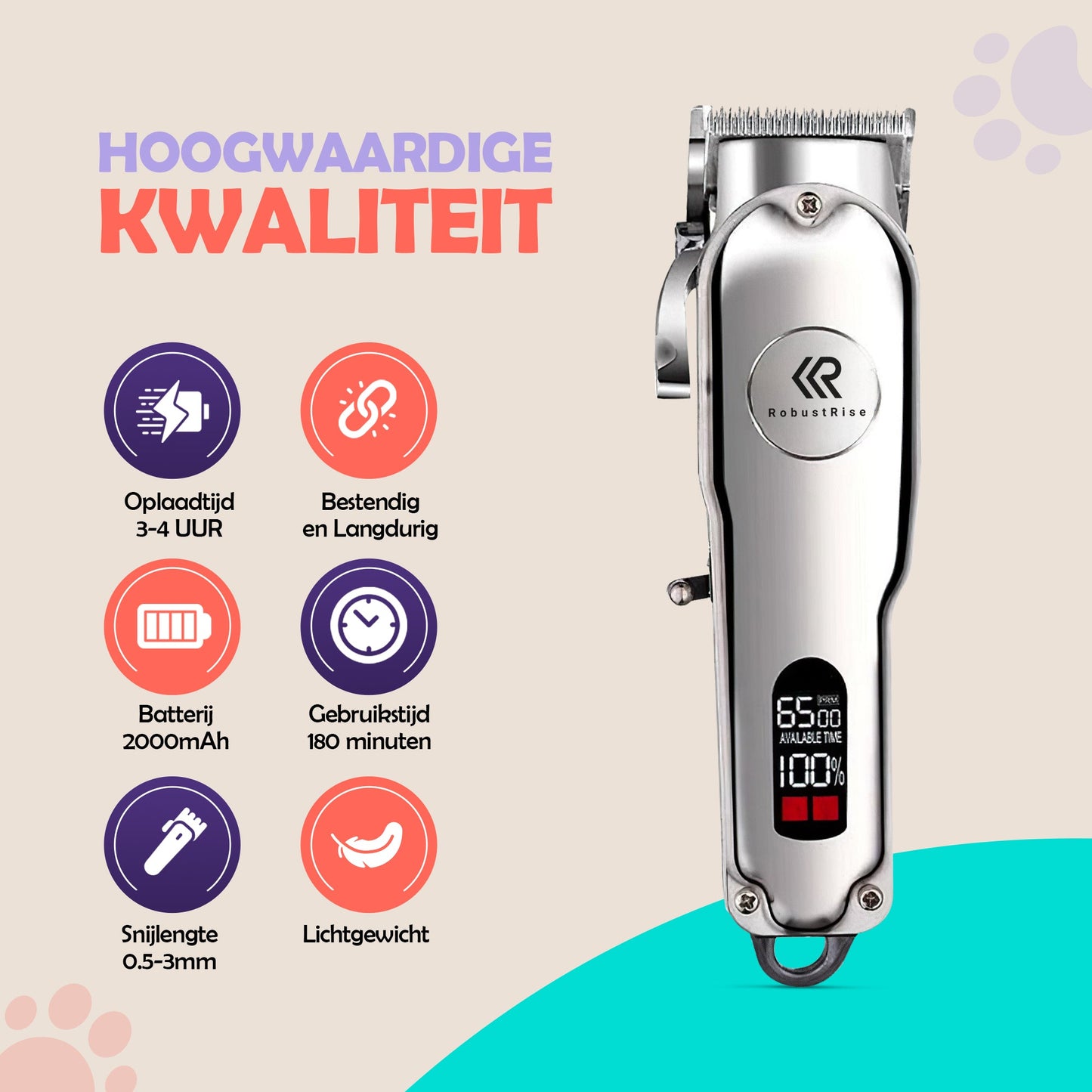 Robustrise RVS Hondentondeuse - Robustrise.nl