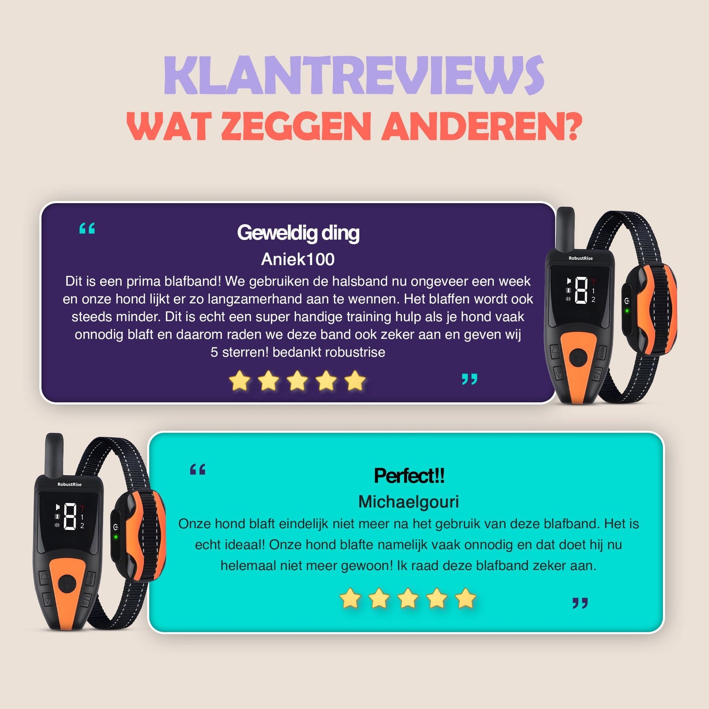 Robustrise X1 Pro Anti Blafband - Hondentrainer - Robustrise.nl