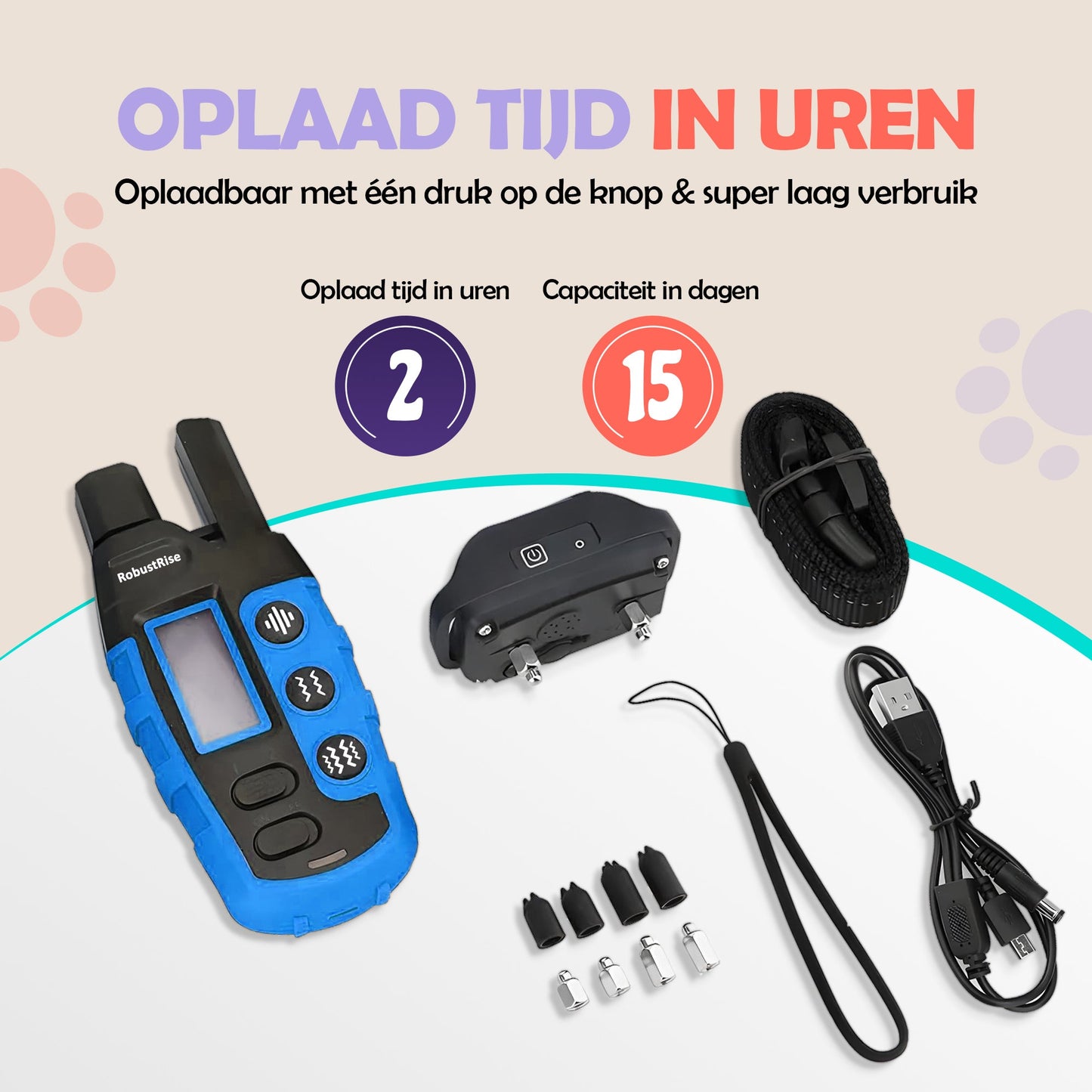 Robustrise X2 Pro Anti Blafband - Hondentrainer - Robustrise.nl