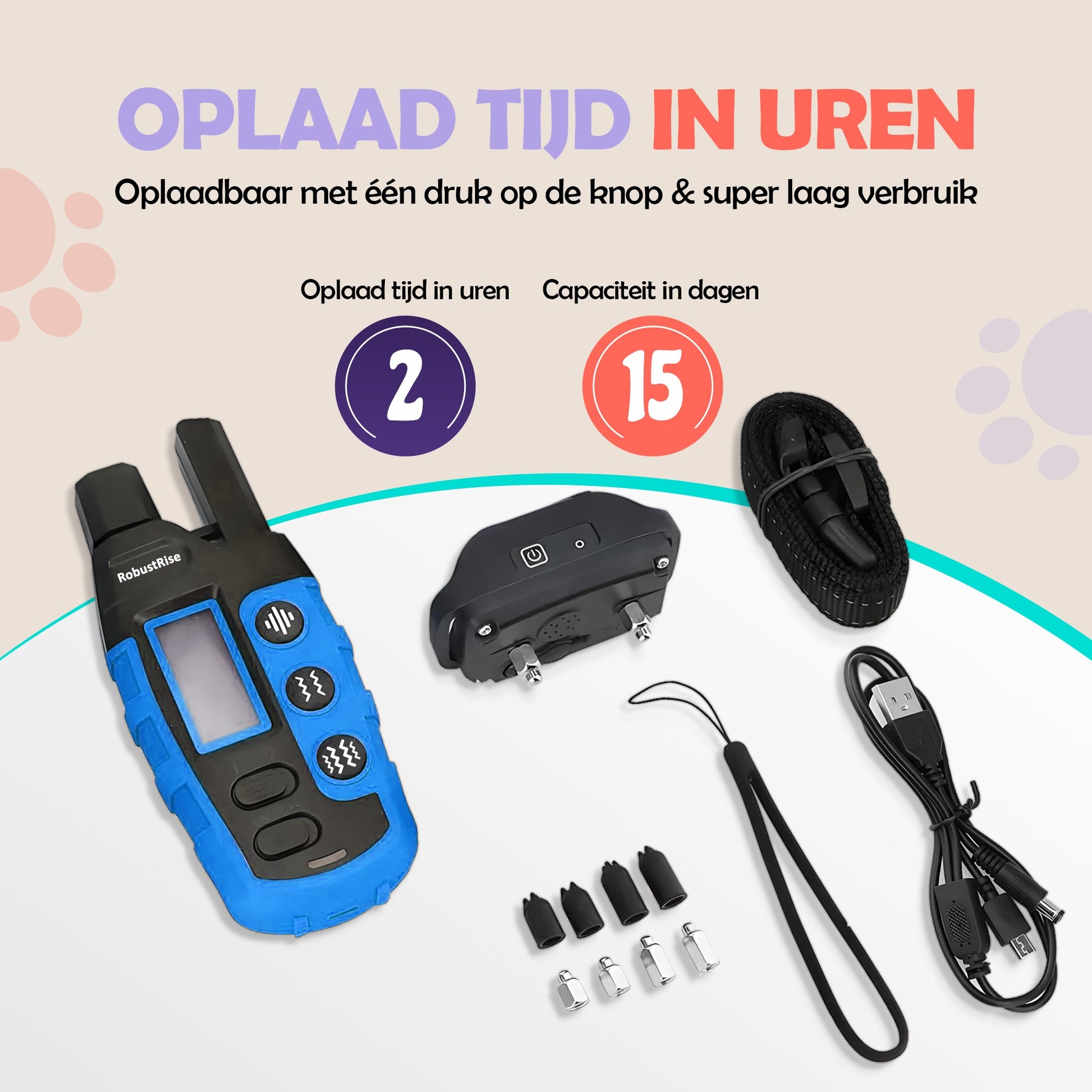 Robustrise X2 Pro Anti Blafband - Hondentrainer - Robustrise.nl