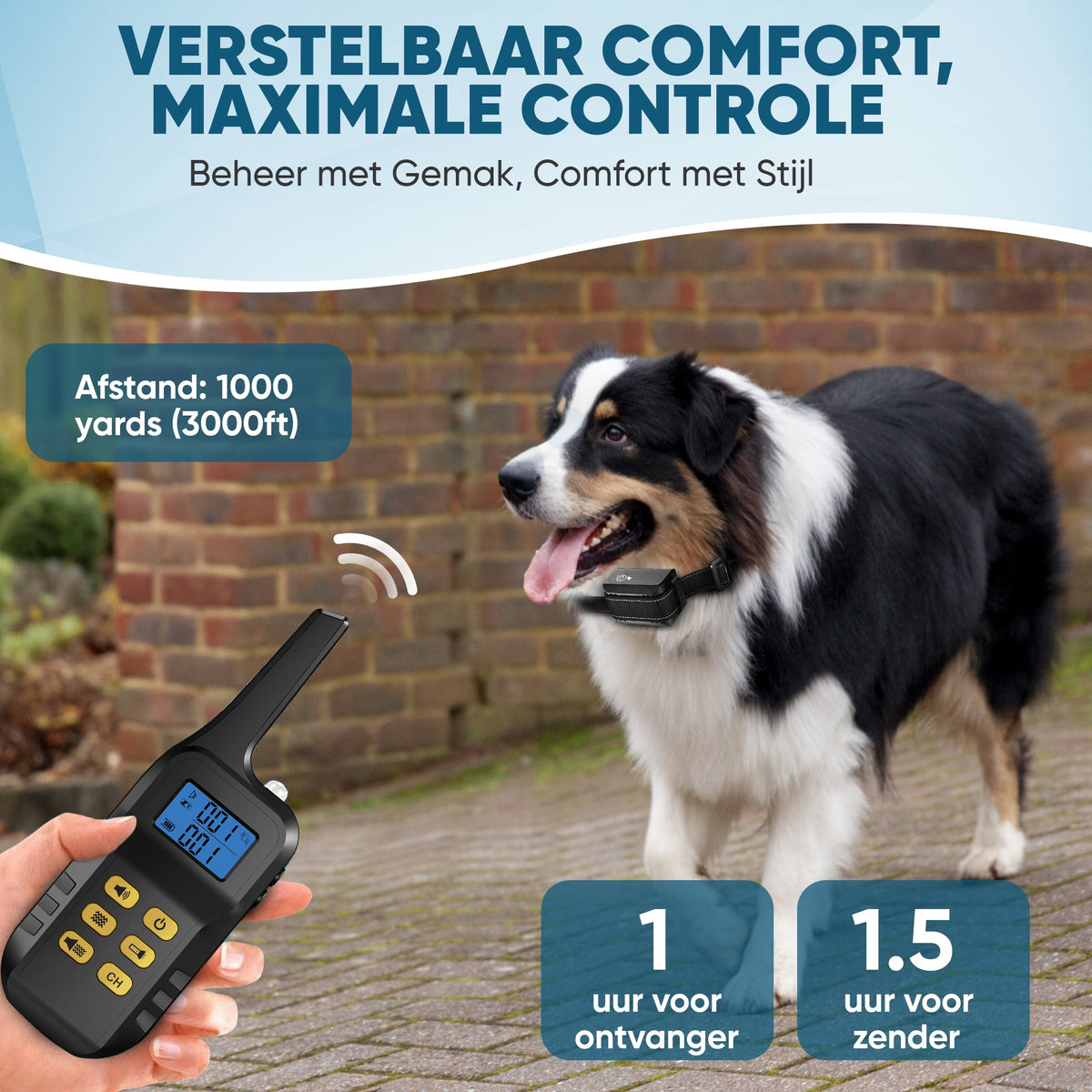 Robustrise X3 Pro anti blafband - Effectieve hondentrainer – Robustrise.nl