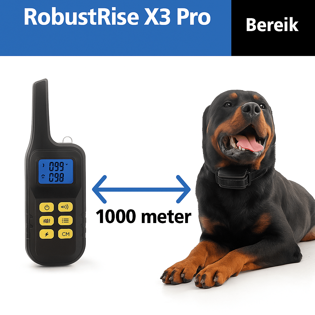 Robustrise X3 Pro+ antiblafband met schok - Robustrise.nl