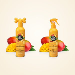 Vachtverzorging Duo: Pet Head Ultimutt Clean shampoo en leave-in conditioner naast elkaar