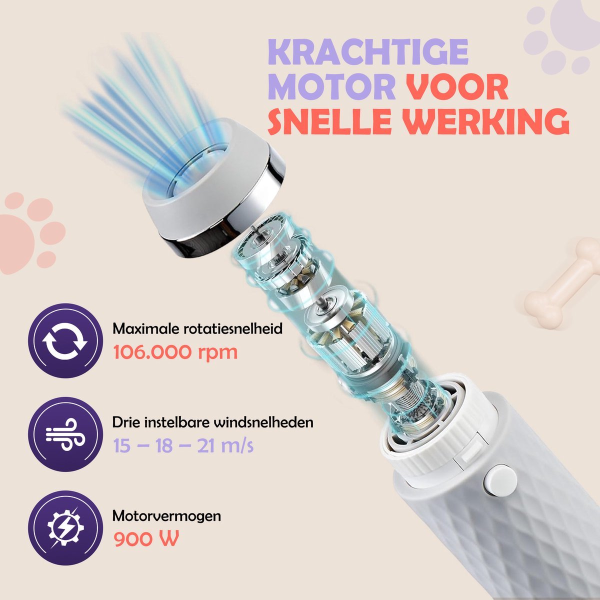 Waterblazer - Hondenföhn - Kleine Honden - Robustrise - Robustrise.nl